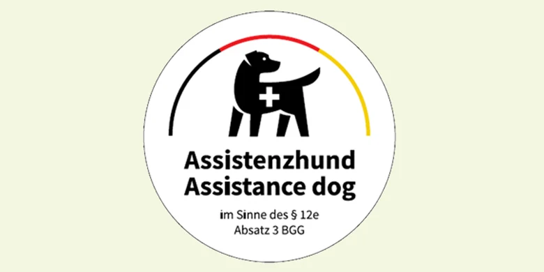 Abbildung des Logos »Assistenzhund«