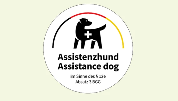 Abbildung des Logos »Assistenzhund«
