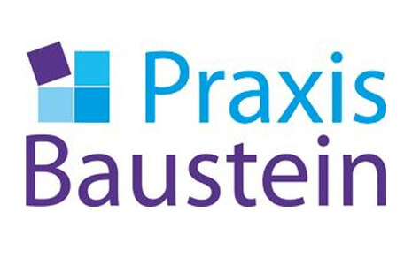 Grafik mit der Schrift »Praxisbausteine«